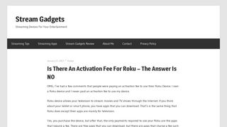 Is There An Activation Fee For Roku – The Answer Is NO | Stream ...