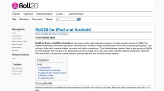 Roll20 for iPad and Android - Roll20 Wiki
