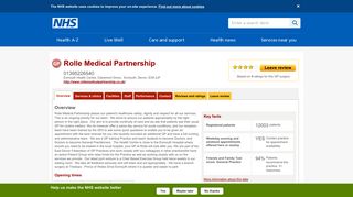 Overview - Rolle Medical Partnership - NHS
