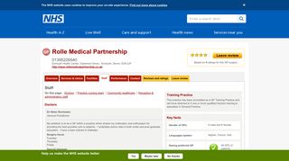 Staff - Rolle Medical Partnership - NHS