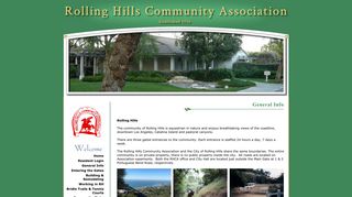 General Info - Rolling Hills Community Association
