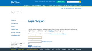 AlumniConnect - Login - iModules