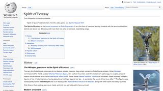 Spirit of Ecstasy - Wikipedia