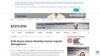 Rolls-Royce selects Workday Human Capital Management | HRreview