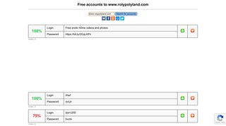 www.rolypolyland.com - free accounts, logins and passwords