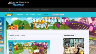 Roly Poly Land - Virtual Worlds for Teens