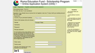 Roma Education Fund - Scholarship Program ... - REF-GMS Login