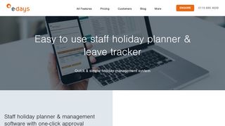Staff Holiday Planner & Annual Leave Tracker | e-days