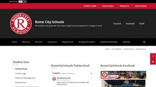 Student Area - Rome City Schools