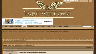 Rome: Total War does not start on Windows 10 - Total War Center