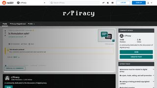 Is Romulation safe? : Piracy - Reddit