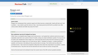 Reagan.com Complaints, Reviews, & Information - Reviews Talk