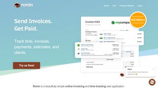 Ronin | Small Business Invoicing & Time Tracking Software
