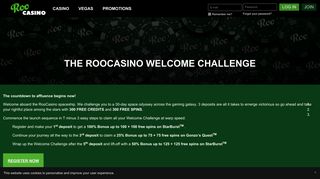 RooCasino - Welcome challenge