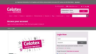 Login to Your Celotex Members Area Account