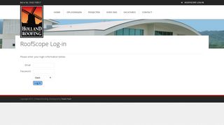 Holland Roofing Netherlands RoofScope Log-in - Holland Roofing ...