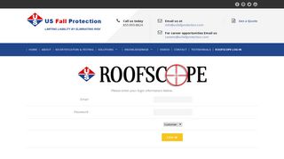 RoofScope Log-in - US Fall Protection