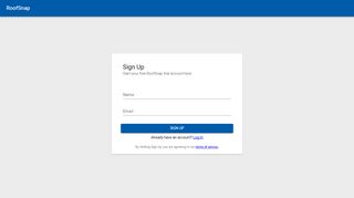 Sign up - RoofSnap