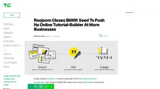 Roojoom Closes $600K Seed To Push Its Online Tutorial-Builder At ...
