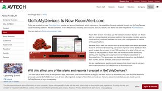 GoToMyDevices Is Now RoomAlert.com - AVTECH