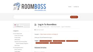 Log In To RoomBoss – RoomBoss Help