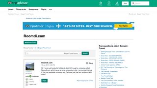 Roomdi.com - Bargain Travel Forum - TripAdvisor