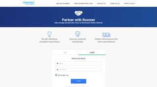 Login | Partner Network | Roomer