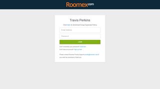 Login - Roomex Hotels for Travis Perkins