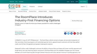 The RoomPlace Introduces Industry-First Financing Options