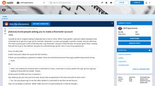 [Advice] Avoid people asking you to make a Roomster account ...