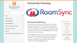Roommate Matching | University Housing