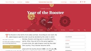 Year of the Rooster: Fortune and Personality – Chinese Zodiac 2019