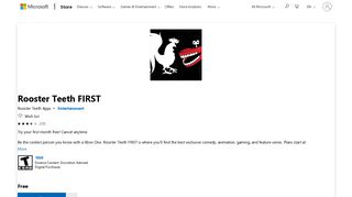 Get Rooster Teeth FIRST - Microsoft Store