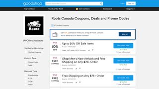60% Off Roots Canada Coupons, Promo Codes, Feb 2019 - Goodshop