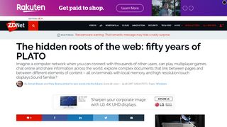 The hidden roots of the web: fifty years of PLATO | ZDNet