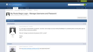My Roots Magic Login - Manage Username and Password - Discussion ...