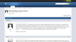 MyRootsMagic login problems - Discussion - RootsMagic Forums