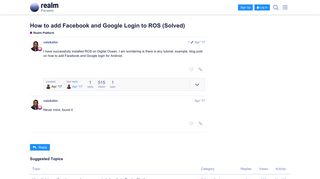 How to add Facebook and Google Login to ROS (Solved) - Realm ...