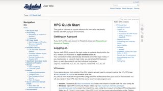 HPC Quick Start [User Wiki] - King's College London