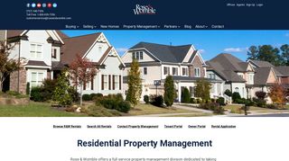 Property Management - Rose & Womble Realty
