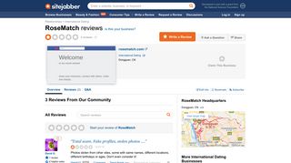 RoseMatch Reviews - 3 Reviews of Rosematch.com | Sitejabber