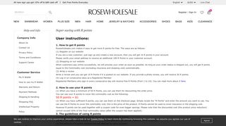 Super saving with R points - Rosewholesale.com