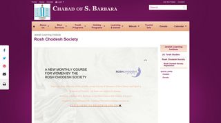 Rosh Chodesh Society - Chabad of S. Barbara