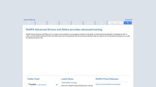 RoSPA Advanced Drivers and Riders: Home | RoADAR