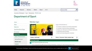 Member login - The University of Nottingham