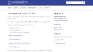 Apply to Ross University School of Medicine | Ross Med School