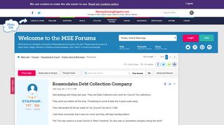 Rossendales Debt Collection Company - MoneySavingExpert.com Forums