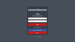 RosterBuster | Login
