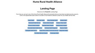 Roster On - Hume Rural Health Alliance