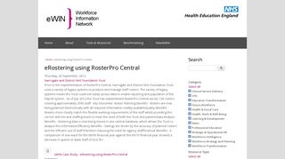eRostering using RosterPro Central | eWIN